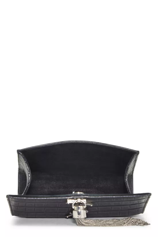 Black Embossed Kate Tassel Mini, , large image number 5