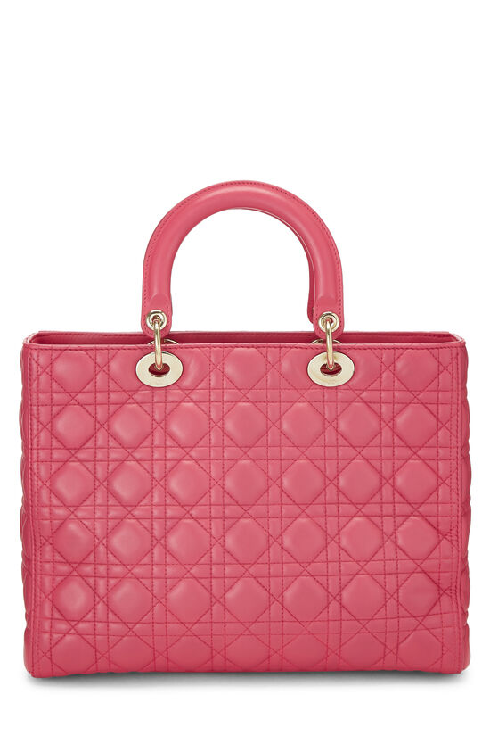 Pink Cannage Quilted Lambskin Lady Dior Large, , large image number 6