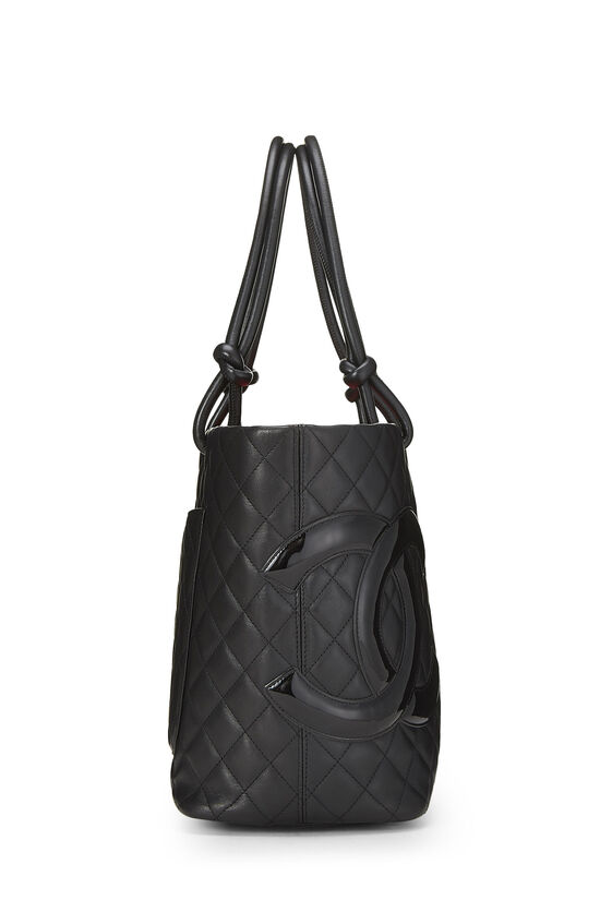 Chanel Black Quilted Calfskin Cambon Tote Large Q6BCHN3PK5065