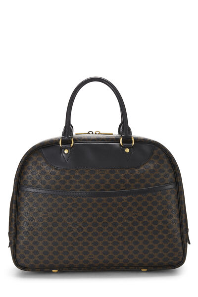 Black & Brown Coated Canvas Macadam Handbag