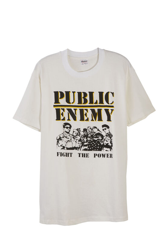 Public Enemy 1990 Fight The Power Graphic Band Tee, , large image number 0
