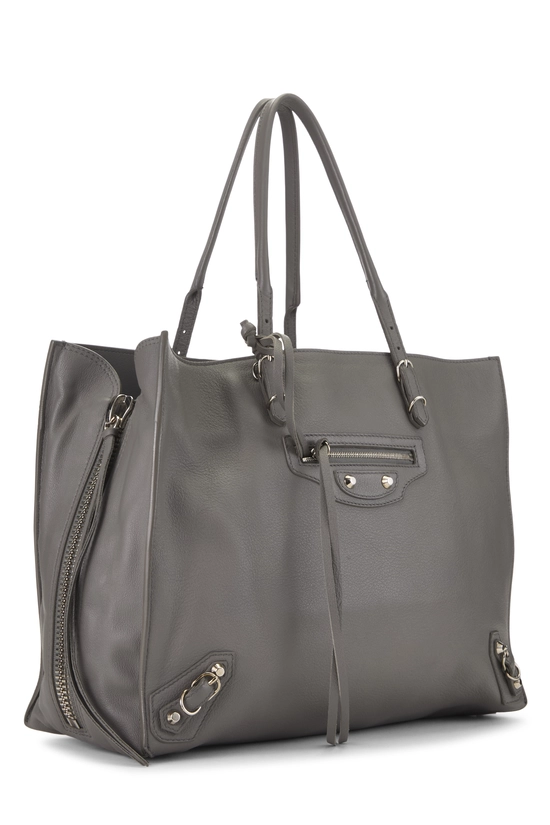 Grey Calfskin Papier B4 Zip Around, , large image number 1