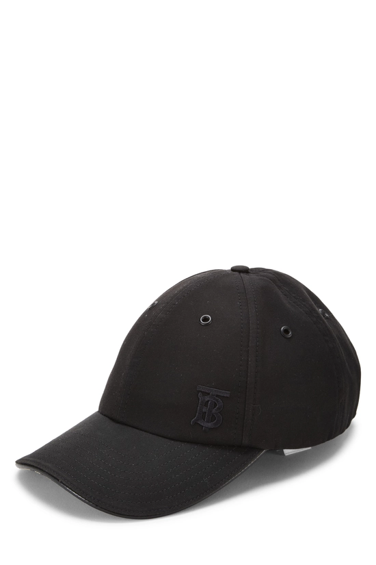 Black Canvas Check Baseball Cap Large, , large image number 1