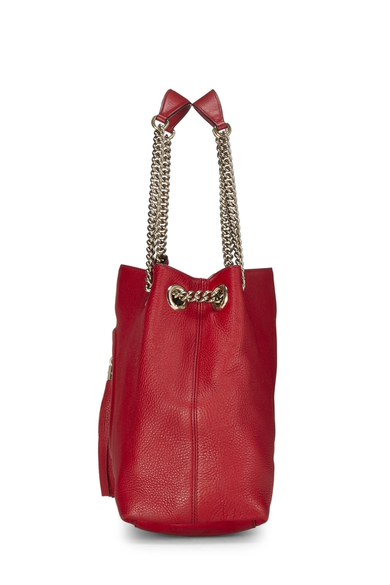 Red Leather Soho Chain Tote, , large image number 2