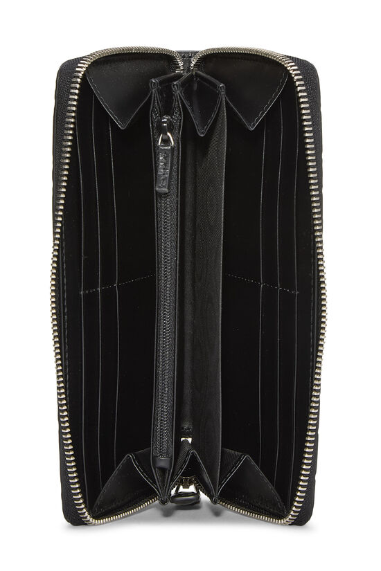 Black Guccissima Zip Around Wallet, , large image number 3