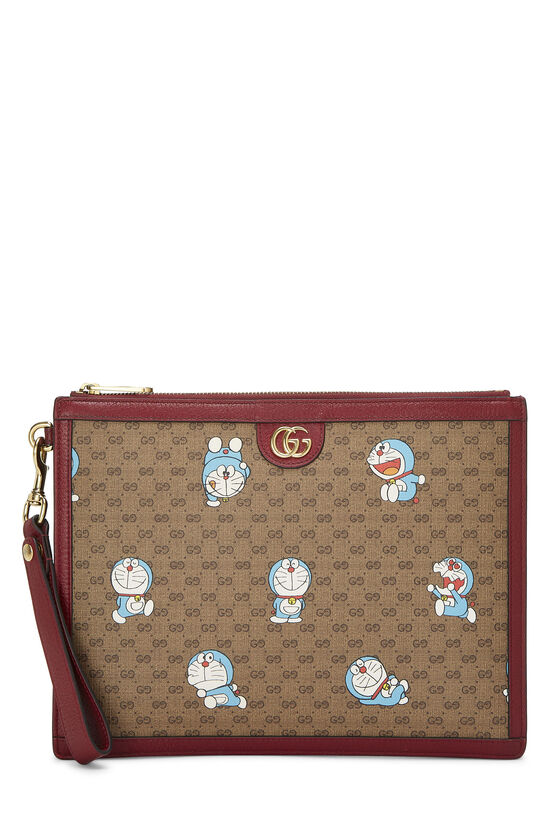 Doraemon x Gucci Coated Canvas Clutch, , large image number 1