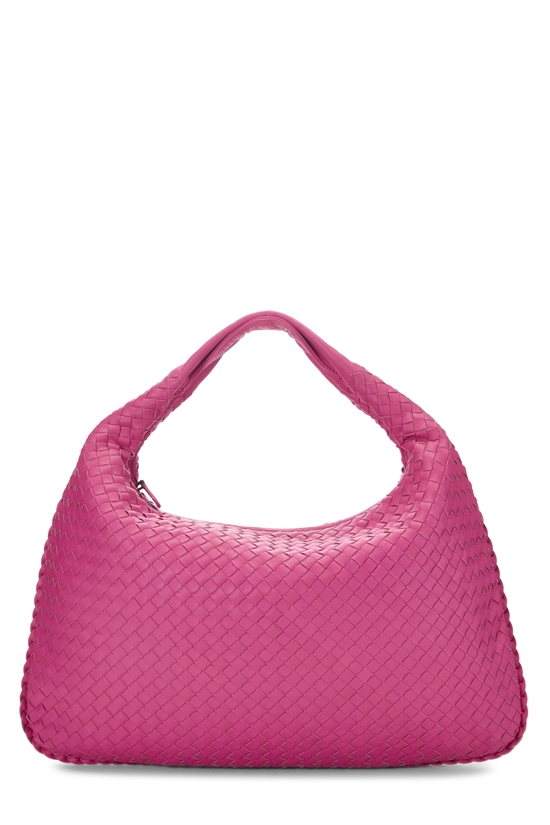 Pink Intrecciato Veneta Hobo Large, , large image number 0