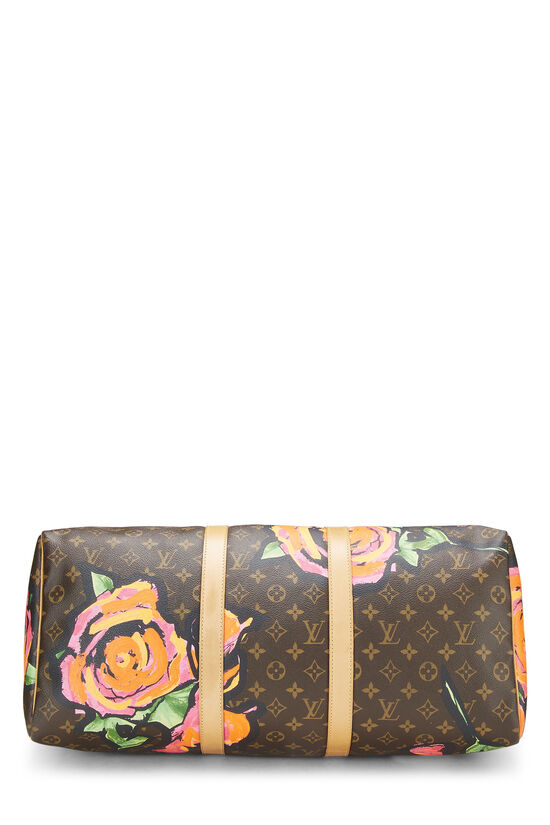 Stephen Sprouse x Louis Vuitton Monogram Roses Keepall 50, , large image number 4