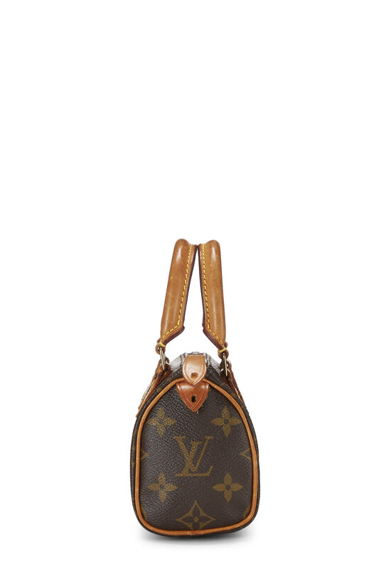 New Authentic Louis Vuitton Nano Speedy Monogram Crossbody Canvas Bag Sold  Out