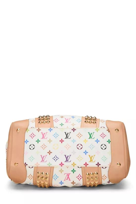 Takashi Murakami x Louis Vuitton White Monogram Multicolore Courtney GM, , large image number 4