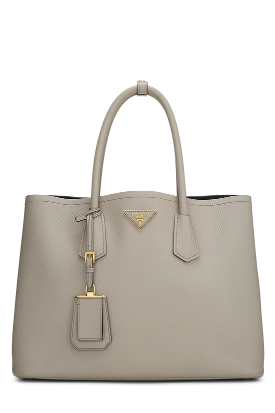 Beige Saffiano Double Bag Medium, , large image number 0