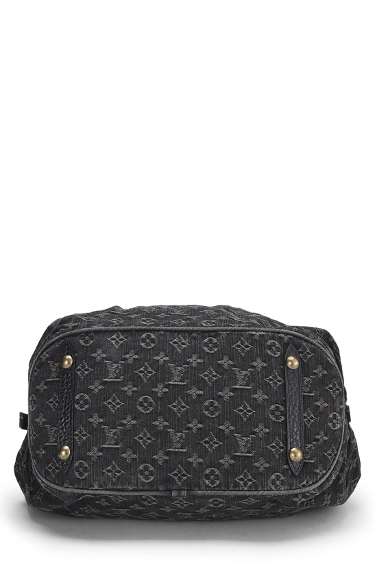 Black Monogram Denim Mahina XL, , large image number 4