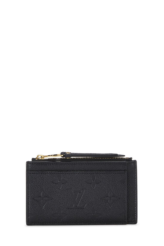 Louis Vuitton - Black Monogram Empreinte Porte cartes Zip
