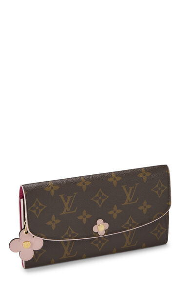 Pink Monogram Canvas Blooming Flowers Emilie Wallet, , large