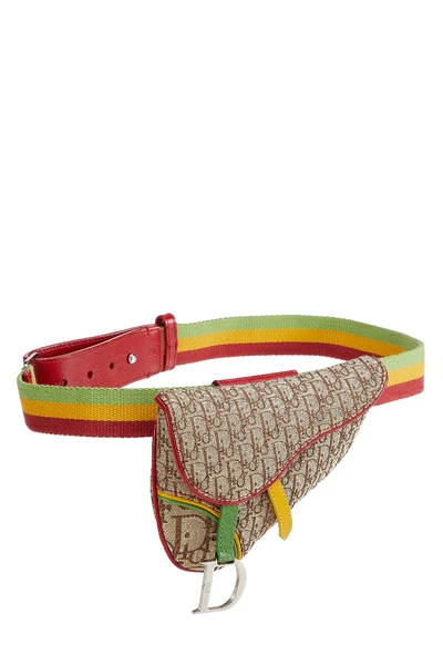Christian Dior Multicolor Rasta Saddle Belt Bag Mini — photo 2