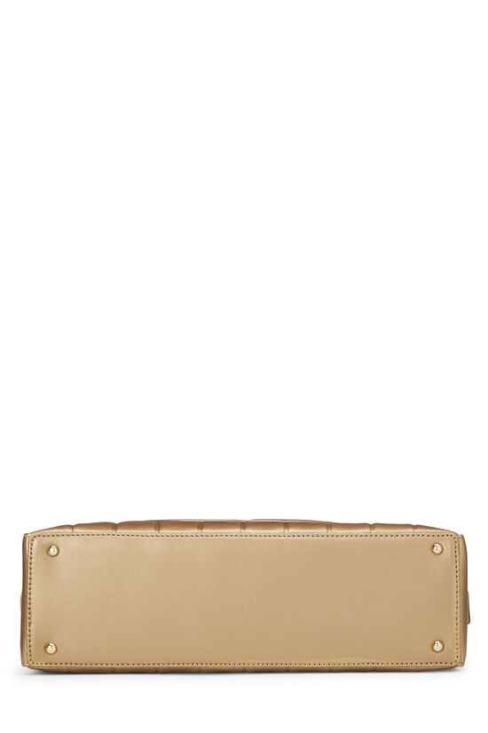 Gold Chocolate Bar Calfskin Shoulder Bag, , large image number 5
