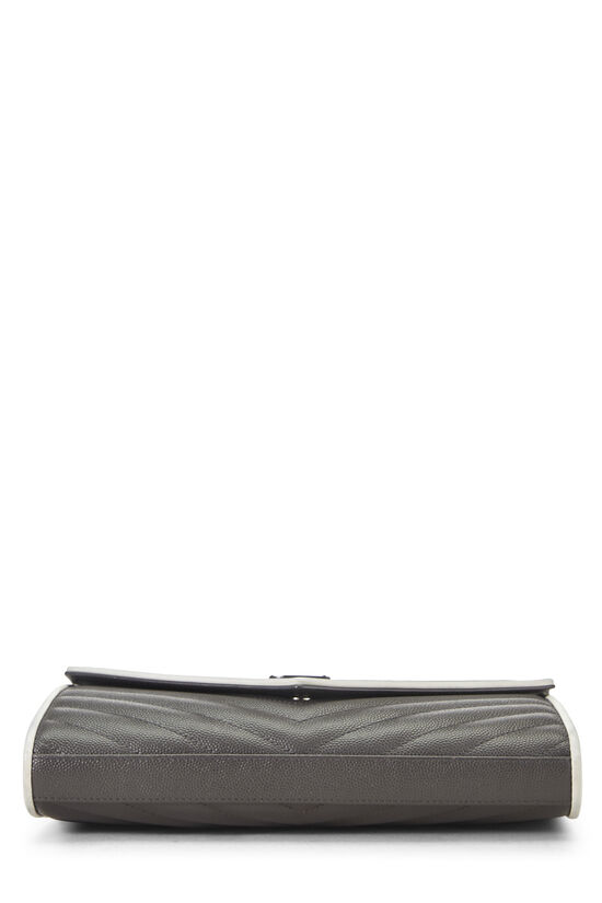 Grey Grainy Monogram Wallet On Chain (WOC), , large image number 4
