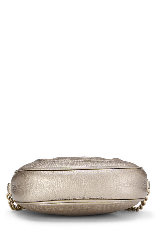 Gold Leather Soho Round Chain Crossbody Mini, , large image number 4