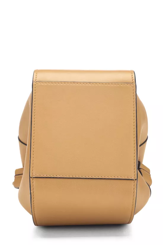 Brown Calfskin Hammock Drawstring Bag Mini, , large image number 4