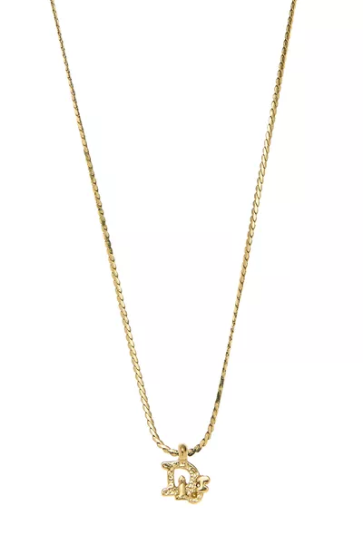Gold Logo Necklace, , large