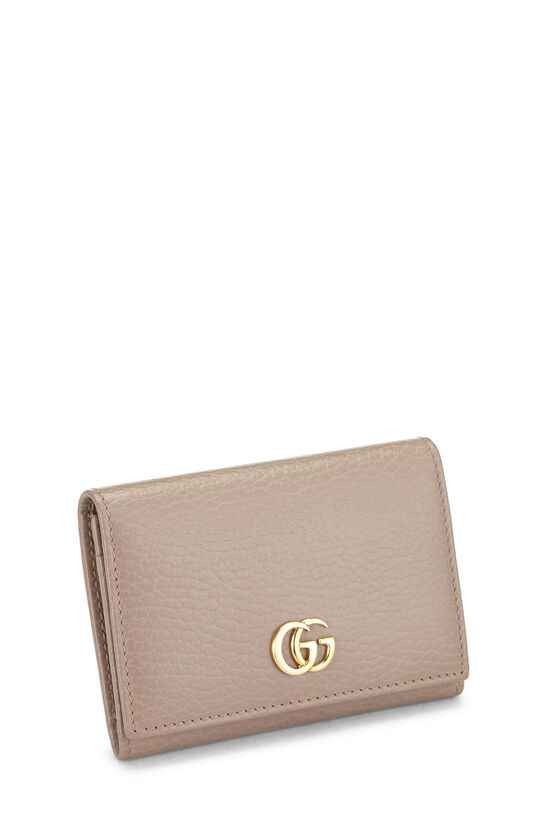 Pink Leather GG Marmont Card Case, , large image number 1