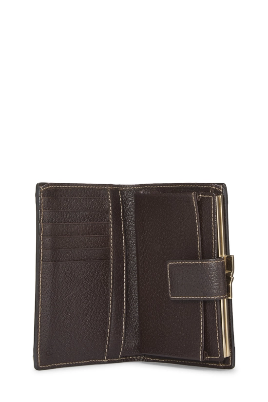 Brown Original GG Canvas French Wallet, , large image number 3