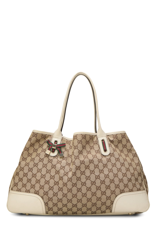 White Original GG Canvas Princy Tote Large, , large image number 0