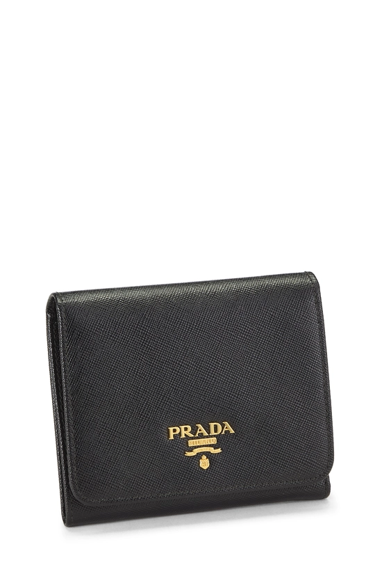 Black Saffiano Snap Compact Wallet, , large image number 1