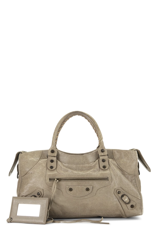Grey Agneau Classic Part Time Handbag, , large image number 0