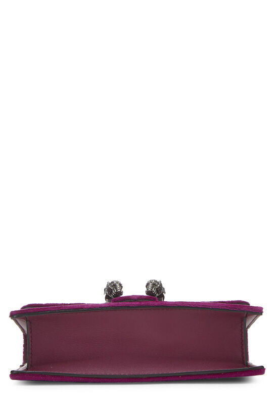 Purple Velvet Dionysus Shoulder Bag Super Mini, , large image number 6