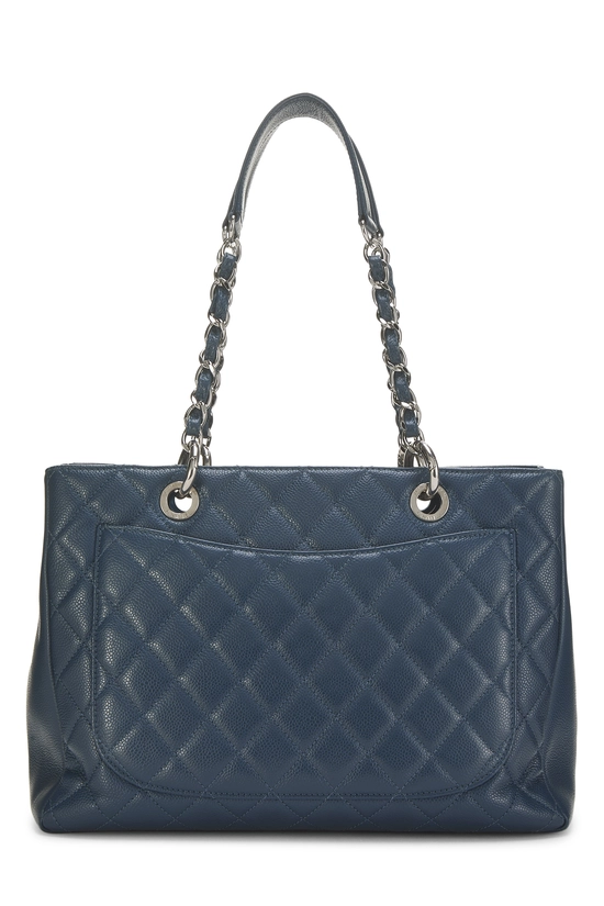 Blue Quilted Caviar Grand Shopping Tote (GST), , large image number 3