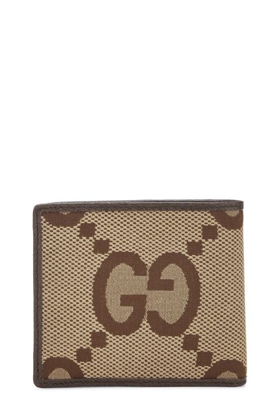 Brown Jumbo GG Canvas Wallet , , large image number 3