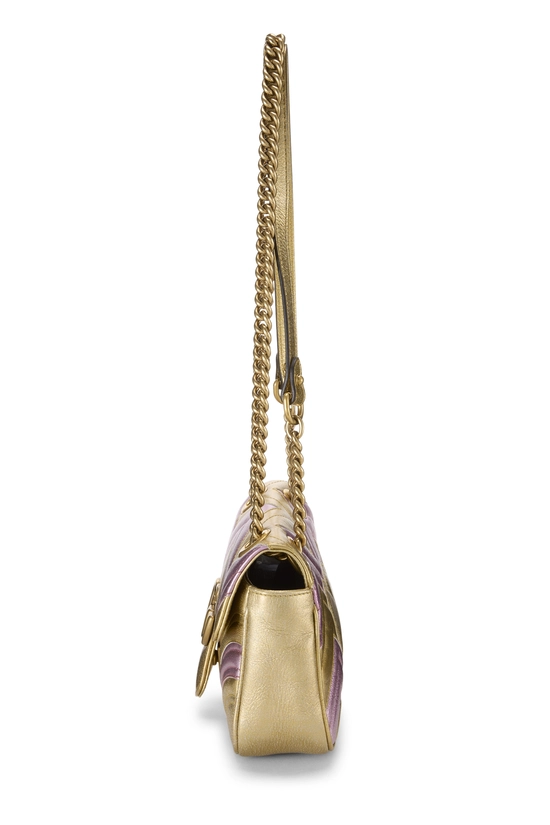Metallic Gold GG Marmont Shoulder Bag Mini, , large image number 2