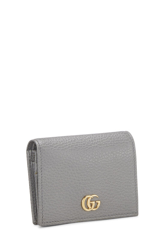 Grey Leather GG Card Case, , large image number 1