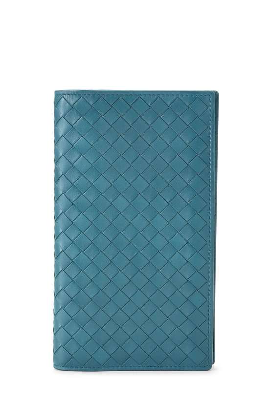 Blue Intrecciato Wallet, , large image number 0