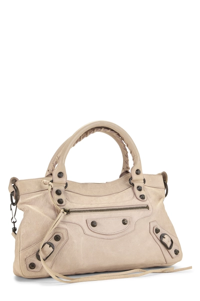 Pink Agneau Classic First Handbag, , large