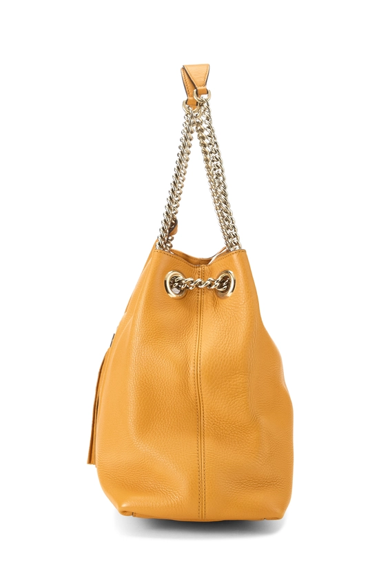 Orange Leather Soho Chain Tote, , large image number 2