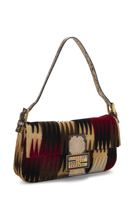 Multicolor Velvet Baguette, , large image number 1