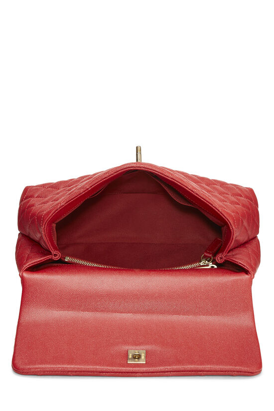 Alexander McQueen Women's The Slash Leather Clutch-On-Chain Welsh Red