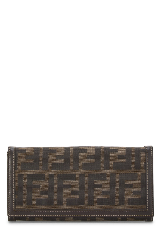 Brown Zucca Canvas Long Wallet, , large image number 0