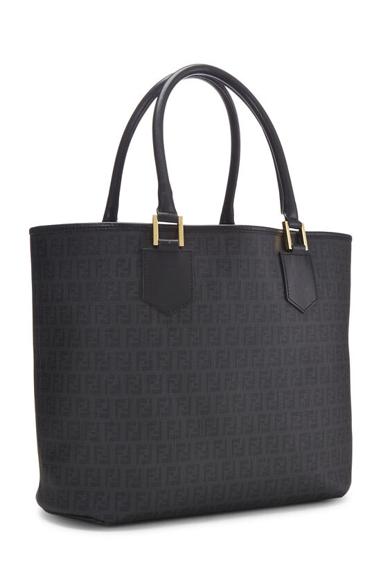 Black Zucchino Coated Canvas Tote, , large image number 2