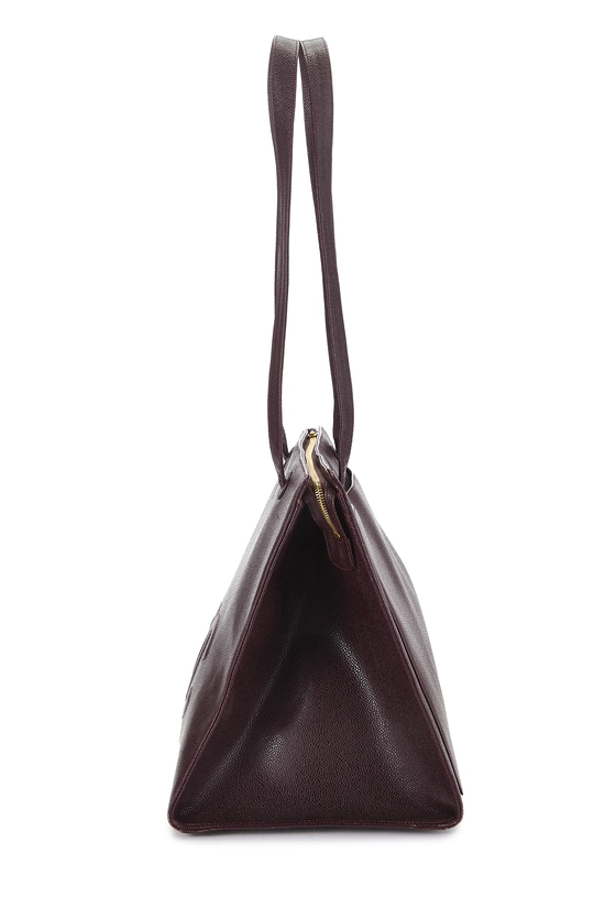 Burgundy Caviar Tote, , large image number 2