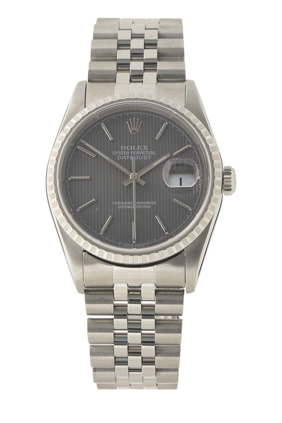 w.pcoco 様 junglerelief gray Pre-Owned Stainless Steel Tapestry Datejust 16200 36mm QOJ2WK5NEU000