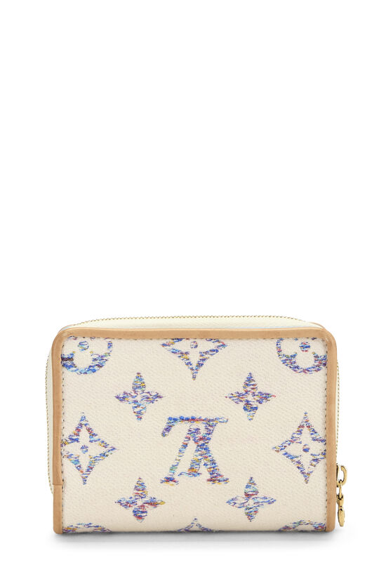 Beige & Multicolor Monogram Jacquard Lou Wallet, , large image number 2