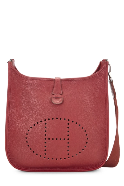 Hermès Red Togo Evelyne III PM