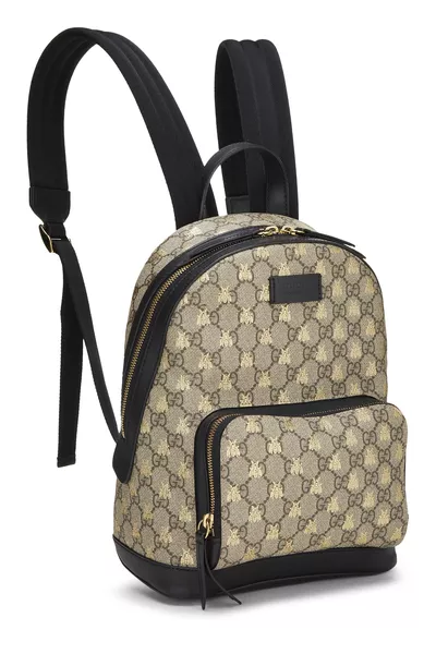 GG Supreme Canvas Bee Backpack Small, , large