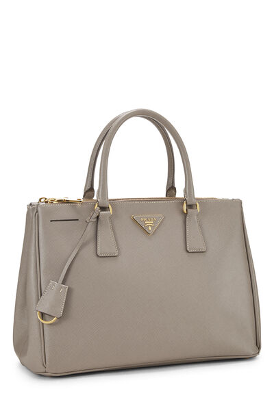 Grey Saffiano Executive Tote Medium, , large