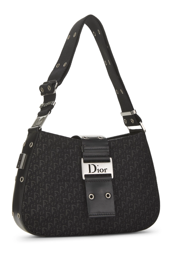 Black Trotter Canvas Street Chic Shoulder Bag, , large image number 1