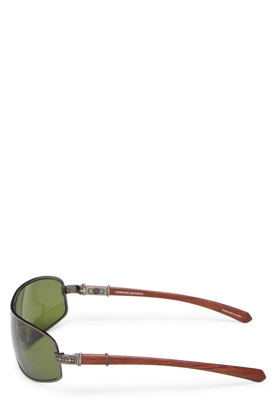 Green & Silver Metal Starfire Sunglasses, , large image number 3