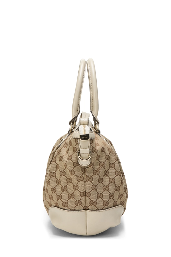 White Original GG Canvas Sukey Zip Handbag Large, , large image number 2